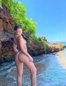 Sofia Jamora Thong BIkini Photoshoot