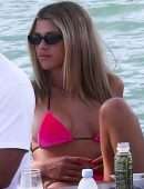 Sofia Richie Cleavage in Bikini on a Yacht in Miami
