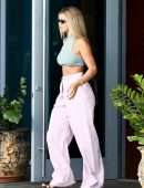Sofia Richie Cleavage in Bikini on a Yacht in Miami