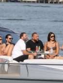 Sofia Richie Cleavage in Bikini on a Yacht in Miami