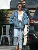 Vanessa Hudgens Booty in Jeans, Out for Lunch in Los Angeles