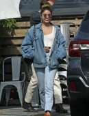 Vanessa Hudgens Booty in Jeans, Out for Lunch in Los Angeles