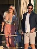 Amber Turner Cleavage, Enjoys the Last Day of the Year in Marbella, Spain