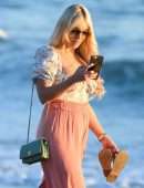 Amber Turner Cleavage, Enjoys the Last Day of the Year in Marbella, Spain