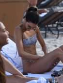 Kendall Jenner and Bella Hadid Booty in Bikini on the Beach in Miami
