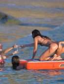 Bella Hadid Booty in Bikini on the Beach in St Barts