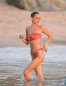 Bella Hadid Booty in Bikini on the Beach in St Barts