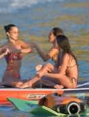 Bella Hadid Booty in Bikini on the Beach in St Barts