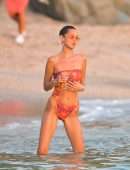 Bella Hadid Booty in Bikini on the Beach in St Barts