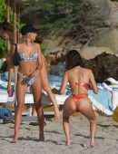 Bella Hadid Booty in Bikini on the Beach in St Barts