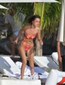Bella Hadid Booty in Bikini on the Beach in St Barts