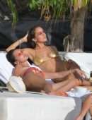 Bella Hadid Booty in Bikini on the Beach in St Barts