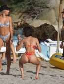 Bella Hadid Booty in Bikini on the Beach in St Barts