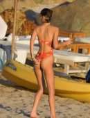 Bella Hadid Booty in Bikini on the Beach in St Barts