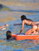 Bella Hadid Booty in Bikini on the Beach in St Barts