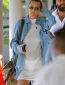 Bella Hadid Pokies in See-Through, Preparing to Leave St Barts