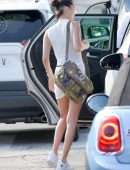 Bella Hadid Pokies in See-Through, Preparing to Leave St Barts