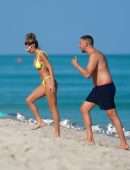 Chantel Jeffries Booty in Thong Bikini in Miami Beach