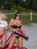 Claudia Romani and Jess Picado for Photoshoot to Celebrate AC Milan in Miami