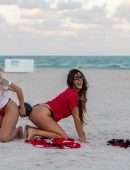 Claudia Romani and Jess Picado for Photoshoot to Celebrate AC Milan in Miami