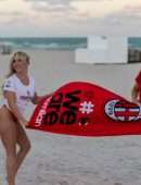 Claudia Romani and Jess Picado for Photoshoot to Celebrate AC Milan in Miami