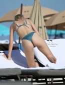 Daphne Groeneveld Ass in a Bikini on Miami Beach