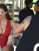 Demi Rose Mawby for Photoshoot at Baba Beach Club Phuket in Thailand