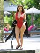 Demi Rose Mawby for Photoshoot at Baba Beach Club Phuket in Thailand