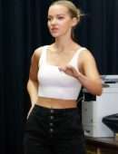 Dove Cameron Displays her Fit Figure while Filming a Scene in LA