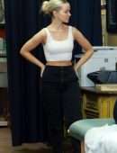 Dove Cameron Displays her Fit Figure while Filming a Scene in LA