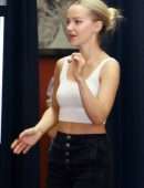 Dove Cameron Displays her Fit Figure while Filming a Scene in LA