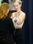 Dove Cameron Displays her Fit Figure while Filming a Scene in LA