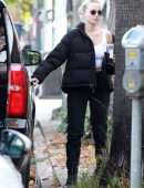 Dove Cameron Displays her Fit Figure while Filming a Scene in LA