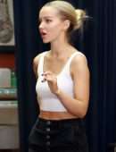 Dove Cameron Displays her Fit Figure while Filming a Scene in LA