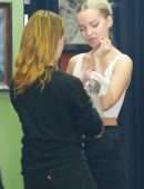 Dove Cameron Displays her Fit Figure while Filming a Scene in LA
