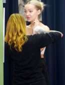 Dove Cameron Displays her Fit Figure while Filming a Scene in LA