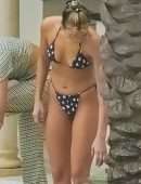 Dua Lipa in Little Hearts Bikini at a Pool in Miami