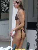 Dua Lipa Booty in Bikini at Poolside in Miami
