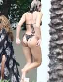 Dua Lipa Booty in Bikini at Poolside in Miami