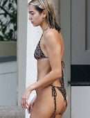 Dua Lipa Booty in Bikini at Poolside in Miami