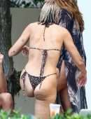 Dua Lipa Booty in Bikini at Poolside in Miami