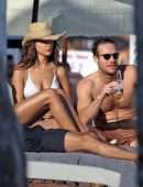 Eiza Gonzalez in White Bikini on the Beach in Tulum
