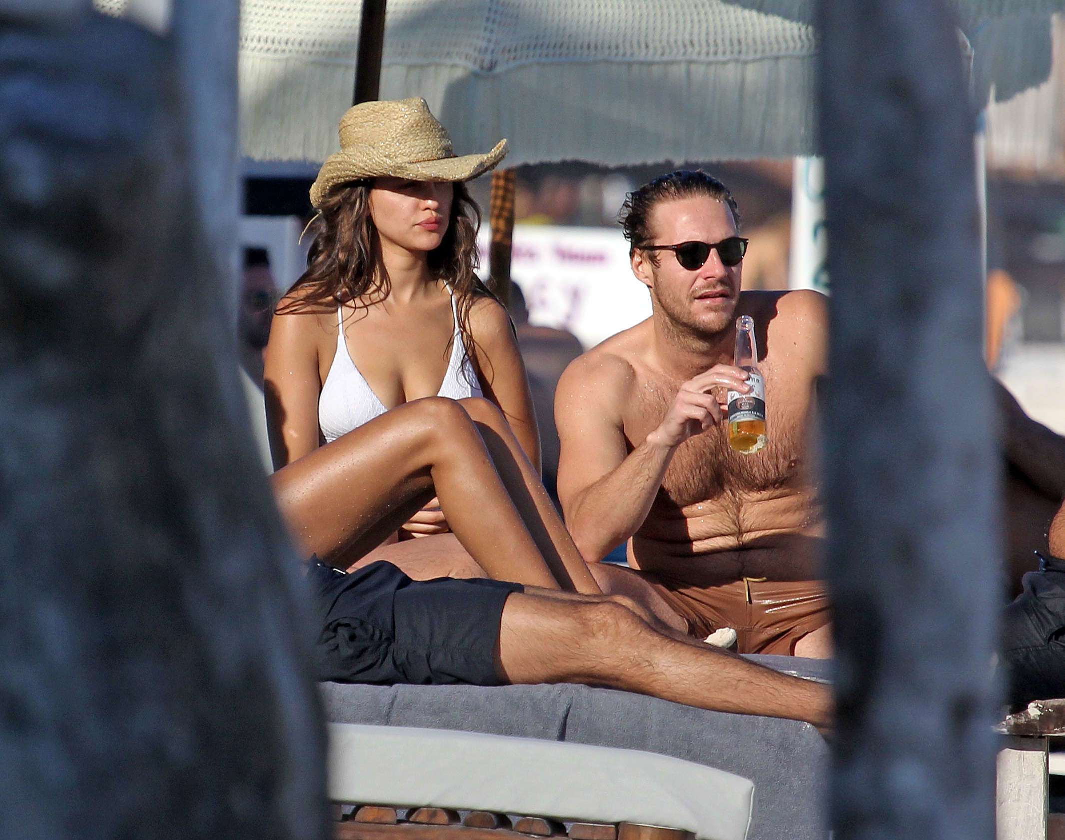 Eiza Gonzalez in White Bikini on the Beach in Tulum