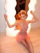 Elsa Hosk Leggy and Braless See-Through Dress Photoshoot 2019