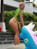 Gabby Allen Booty in Thong Bikini at Baba Beach Club in Phuket