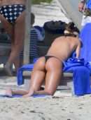 Izabel Goulart Ass in Thong Bikini on the Beach in St Barts