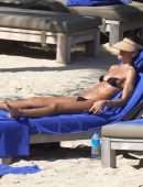 Izabel Goulart Ass in Thong Bikini on the Beach in St Barts