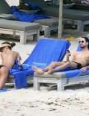 Izabel Goulart Ass in Thong Bikini on the Beach in St Barts