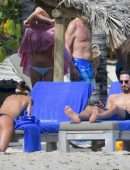Izabel Goulart Ass in Thong Bikini on the Beach in St Barts