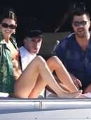 Kendall Jenner in Bikini on a Boat in Miami